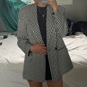 CHECKERED BLAZER